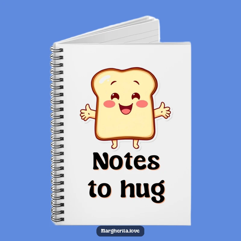 Funny Hugging Toast Notebook: Jot Down Ideas with Cheerful Cartoon Inspiration