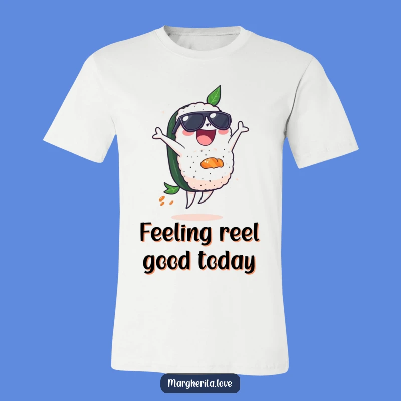 Funny Sushi Sunglasses T-Shirt - Hilarious Backflip Tee for Foodies