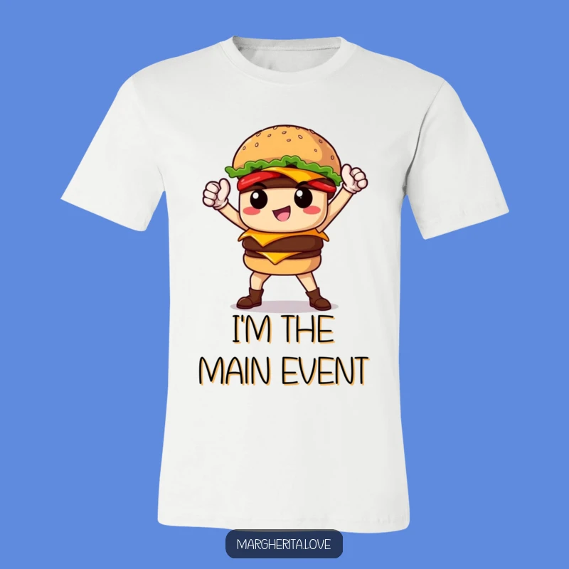 Funny Burger Hero T-Shirt: Wear Your Deliciously Heroic Style