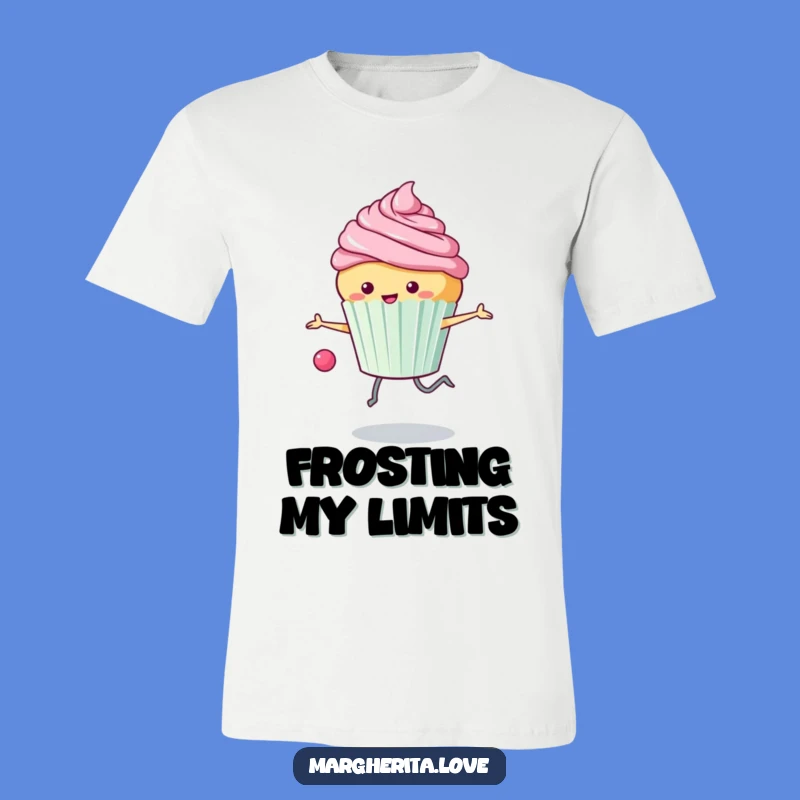 Funny Cupcake Skipping T-Shirt: Energetic Dessert's Frosted Fun is a Great Gift
