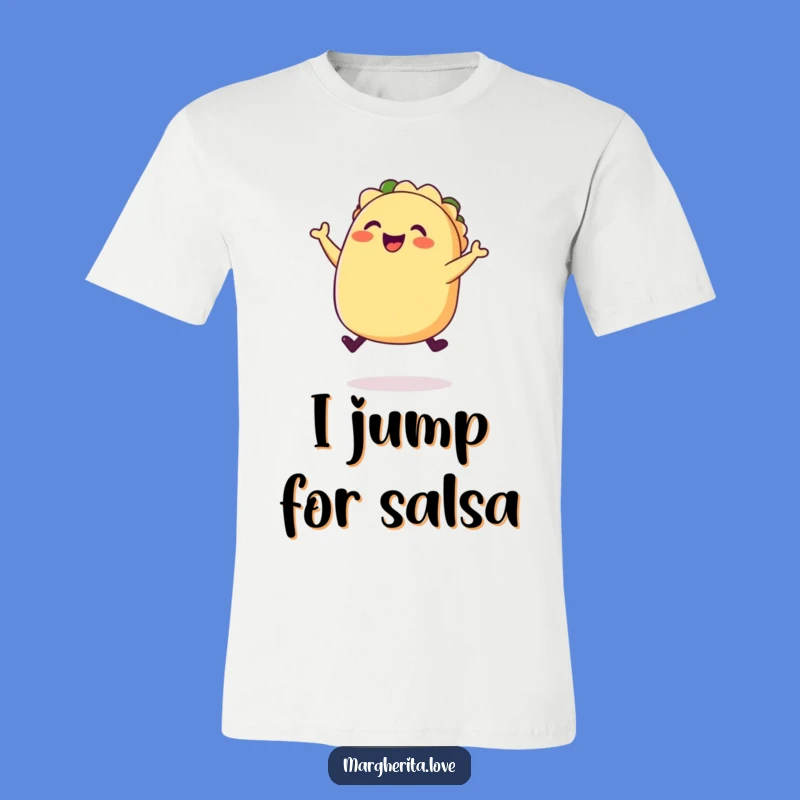 Funny Happy Taco Jump T-Shirt: Wear Your Fiesta Spirit!