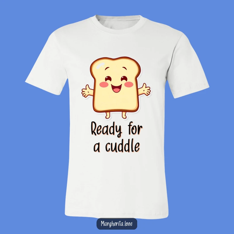 Funny Hugging Toast T-Shirt: Wearable Cheer for a Joyful, Cartoon Breakfast