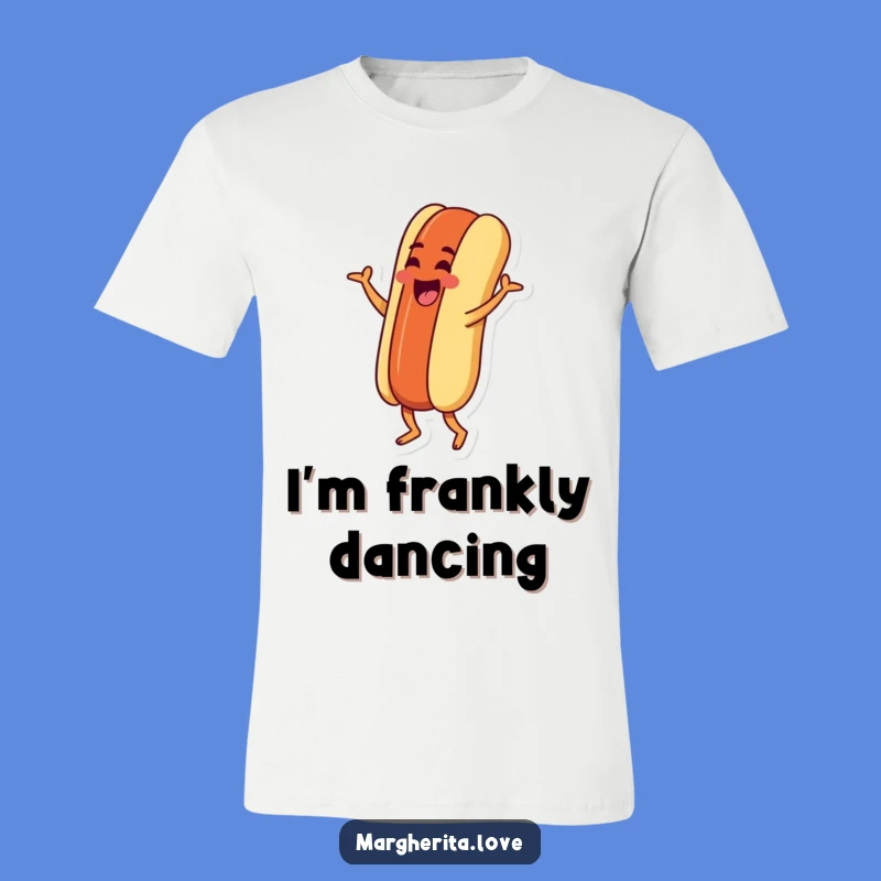 Funny Hot Dog Jig T-Shirt: Goofy Food Character, Awesome Funny Gift