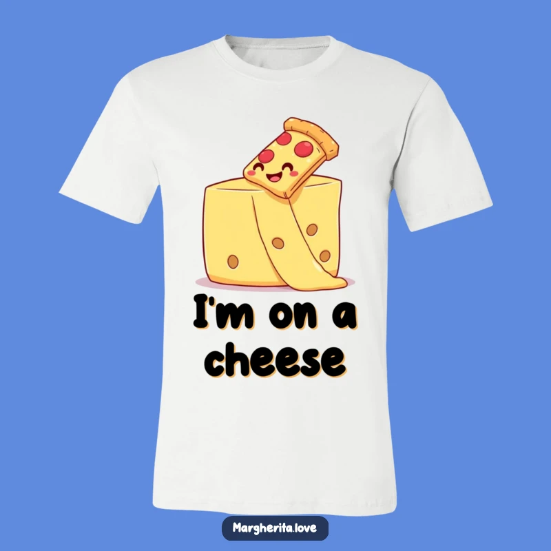 Funny Pizza T-Shirt: Cheesy Slide Fun - Deliciously Comfy Apparel