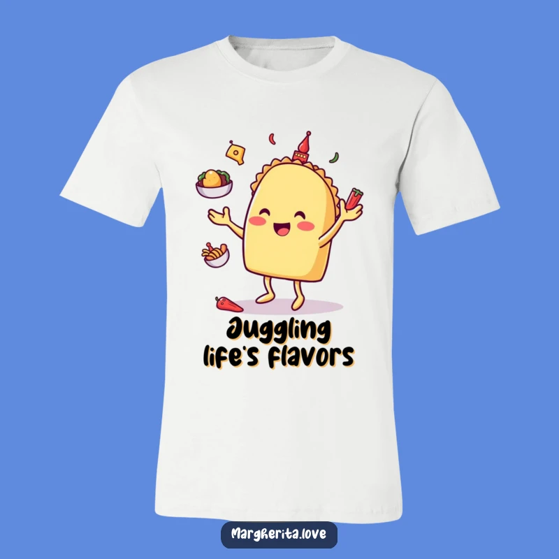 Funny Taco Juggling T-Shirt: Wearable Fun for Fiesta Lovers