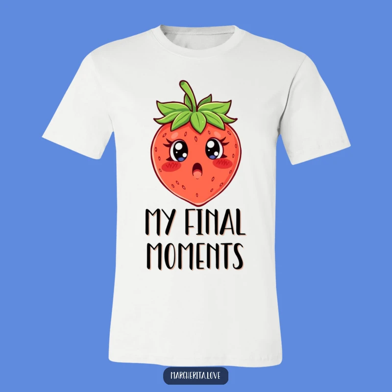 Funny Surprised Strawberry T-Shirt, A Hilarious Foodie Tee for Fruit Fanatics