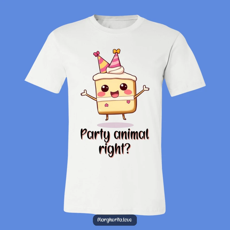 Funny Happy Cake Slice T-Shirt, Wear Your Celebration with Style