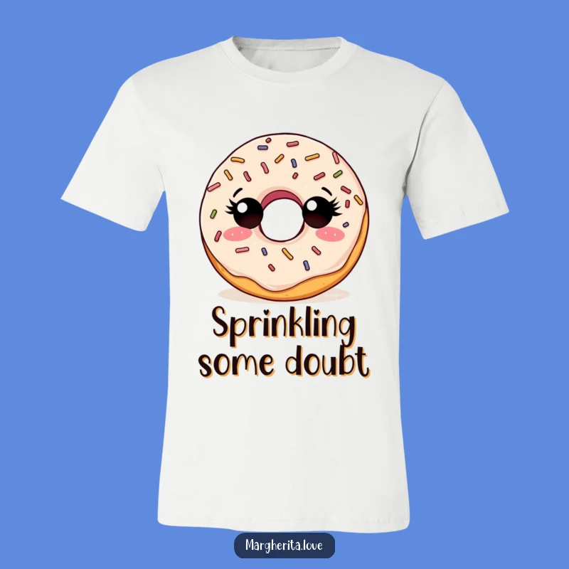 Funny Curious Doughnut T-Shirt, Wear Your Wonder with Style