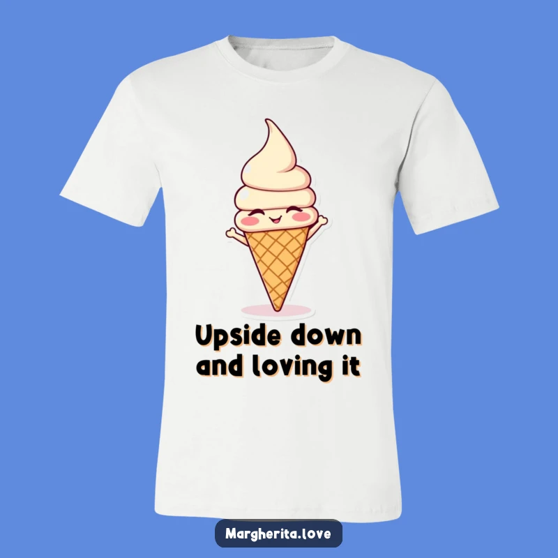 Funny Ice Cream Headstand T-Shirt: Wear Your Cool, Quirky Side