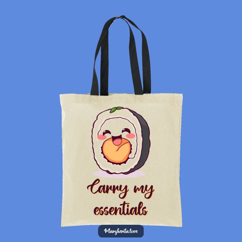 Funny Sushi Roll Wiggle Tote Bag: Carry Your Joy with This Stylish Foodie Accessory!