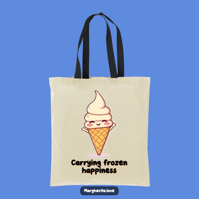 Funny Ice Cream Headstand Tote Bag: Carry Your Fun On the Go