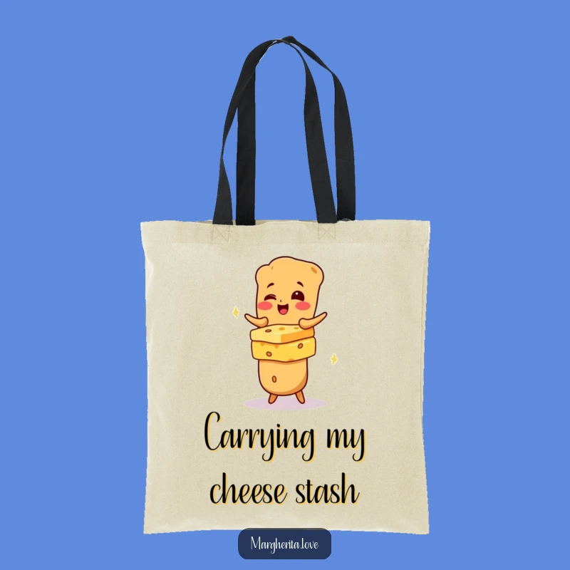 Funny Baguette Cheese Tote Bag: Carry Your Essentials with a Smile