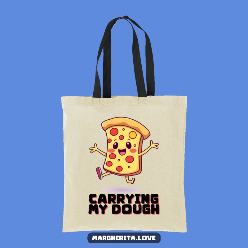 Funny Pizza Dance Tote Bag - Joyful Slice Reusable Bag