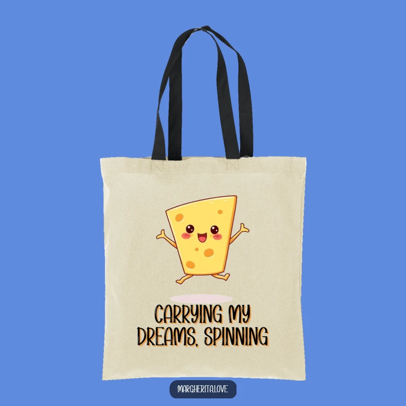 Funny Cheese Ballet Tote Bag: Carry Your Essentials with Cheesy Style