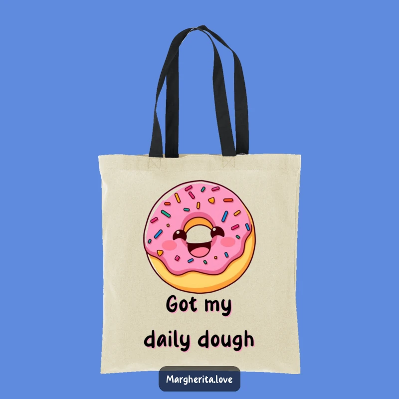 Funny Donut Tote Bag: Sprinkled Character, Chic and Hilarious Carry-All