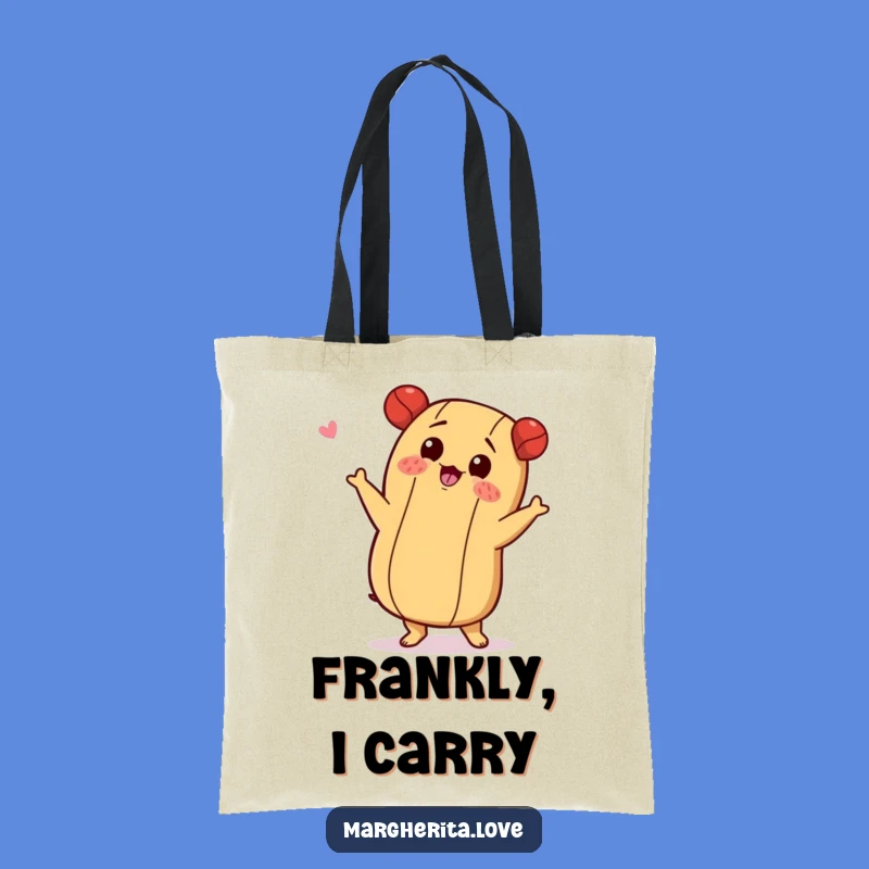 Funny Hot Dog Shimmy Tote Bag, Carry Your Moves with Flair