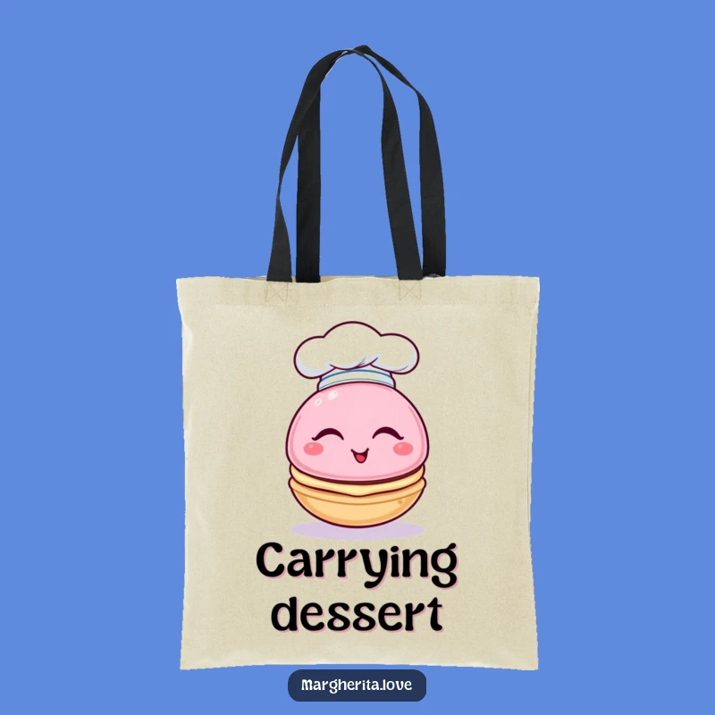 Funny Macaron Chef Tote Bag: Carry Your Treats and Smiles