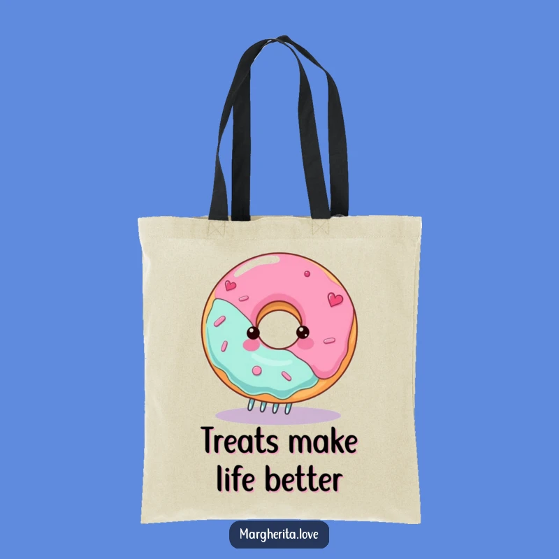 Funny Spinning Donut Tote Bag: Carry Your Goodies with a Smile