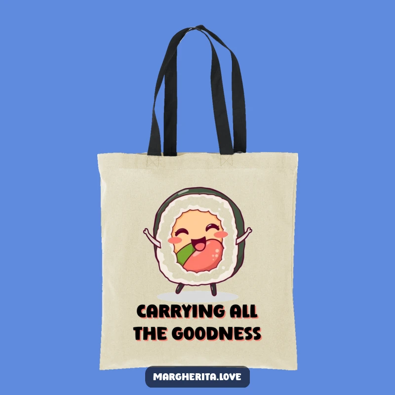 Funny Sushi Roll Dance Tote Bag: Carry Your Essentials with Style and Humor