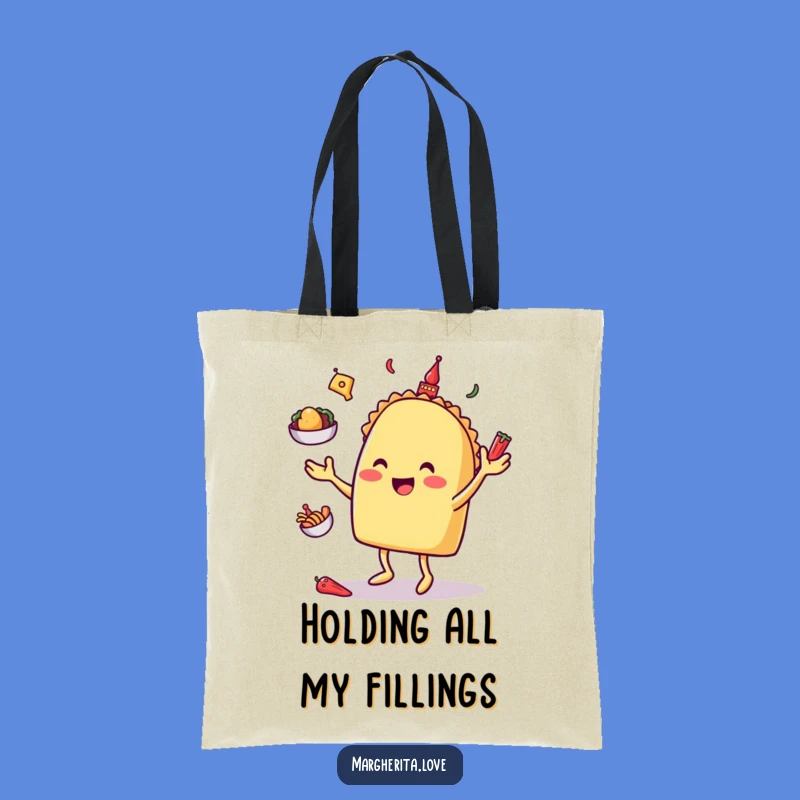 Funny Taco Juggling Tote Bag: Carry Your Fiesta & Snacks
