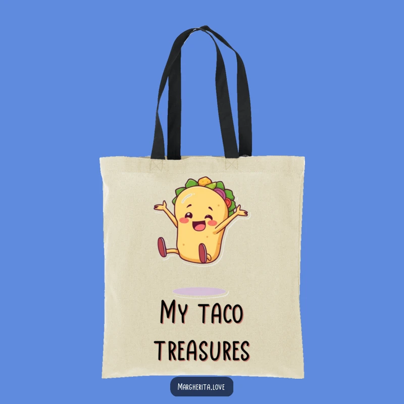 Funny Taco Tote Bag: Cartwheel Fiesta Style - Chic & Hilarious Accessory