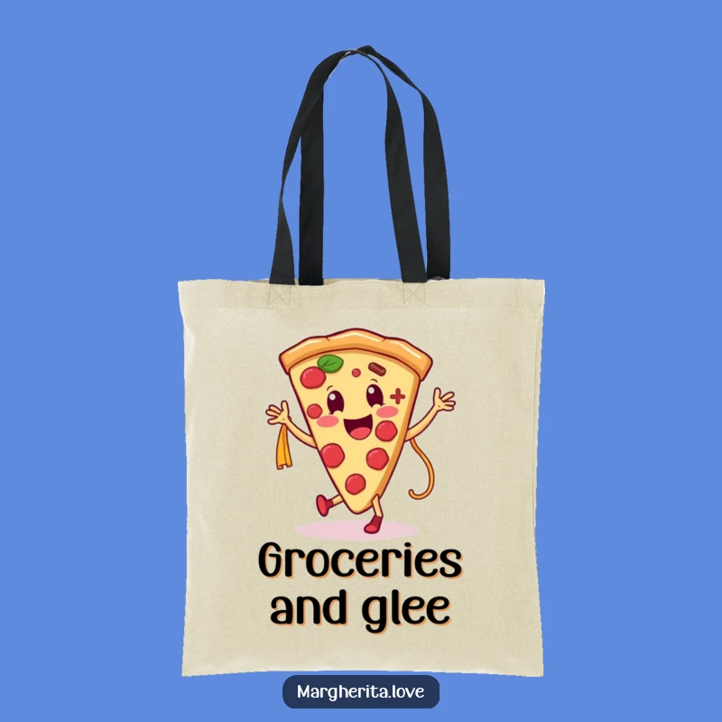 Funny Pizza Pasta Tote Bag: Food Dance, Practical Gift