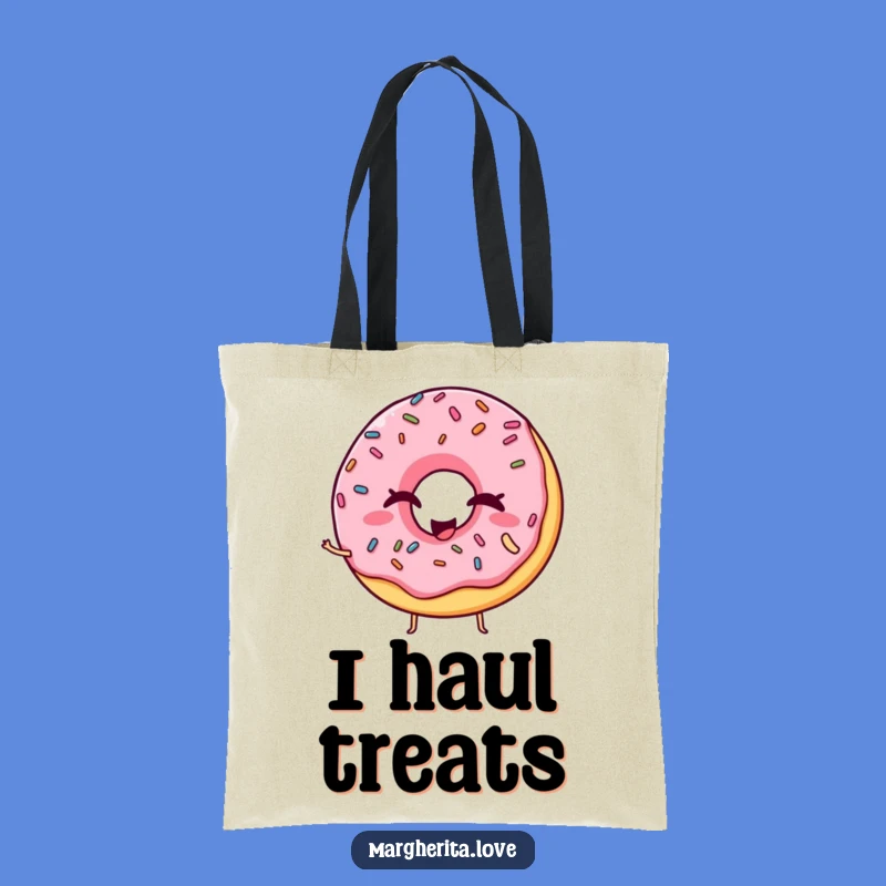 Funny Winking Donut Tote Bag - Carry Your Fun Everywhere